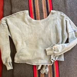 Free People Teal Sweatshirt
